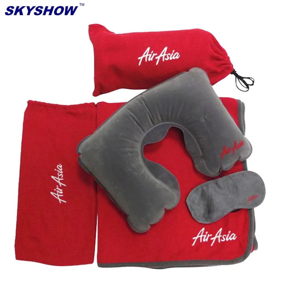 The best promotional gifts 3 in1 Travel Pillow Set Airline Travel Accessories