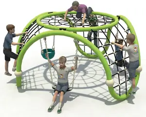 Tubería galvanizada para parque de atracciones, cuerda de navegación, Red de juego, estructura de escalada para niños, gran oferta