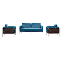 Neues Produkt Rundes Kleines Heimbüro mit Couch Executive-Sofa-Set Kunstleder Bürosofas