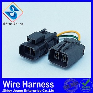 Chaude Usine Vente Prix alternateur denso plug 2 broches mâle femelle fil connecteur rapide câblage harnais - Product Image 1