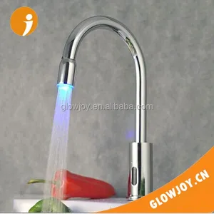 (LF012) Temperature controlled 3 colors LED basin faucet