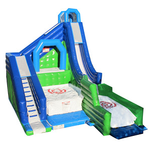 Colchoneta inflable de aventura extrema para saltar, combo de tobogán inflable con bolsa de aire - Product Image 1