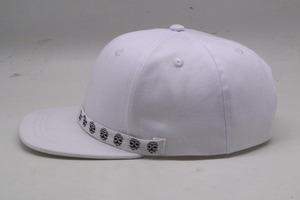 Frente Impreso Encaje Factura de Encargo Plana Blanco Llano Blanco Del Casquillo Del Snapback Hats - Product Image 3