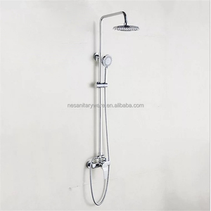 HST08 <span class=keywords><strong>Salle</strong></span> <span class=keywords><strong>De</strong></span> Bains Mur en laiton Pluie Douche Colonne Bar Ensemble - Product Image 1