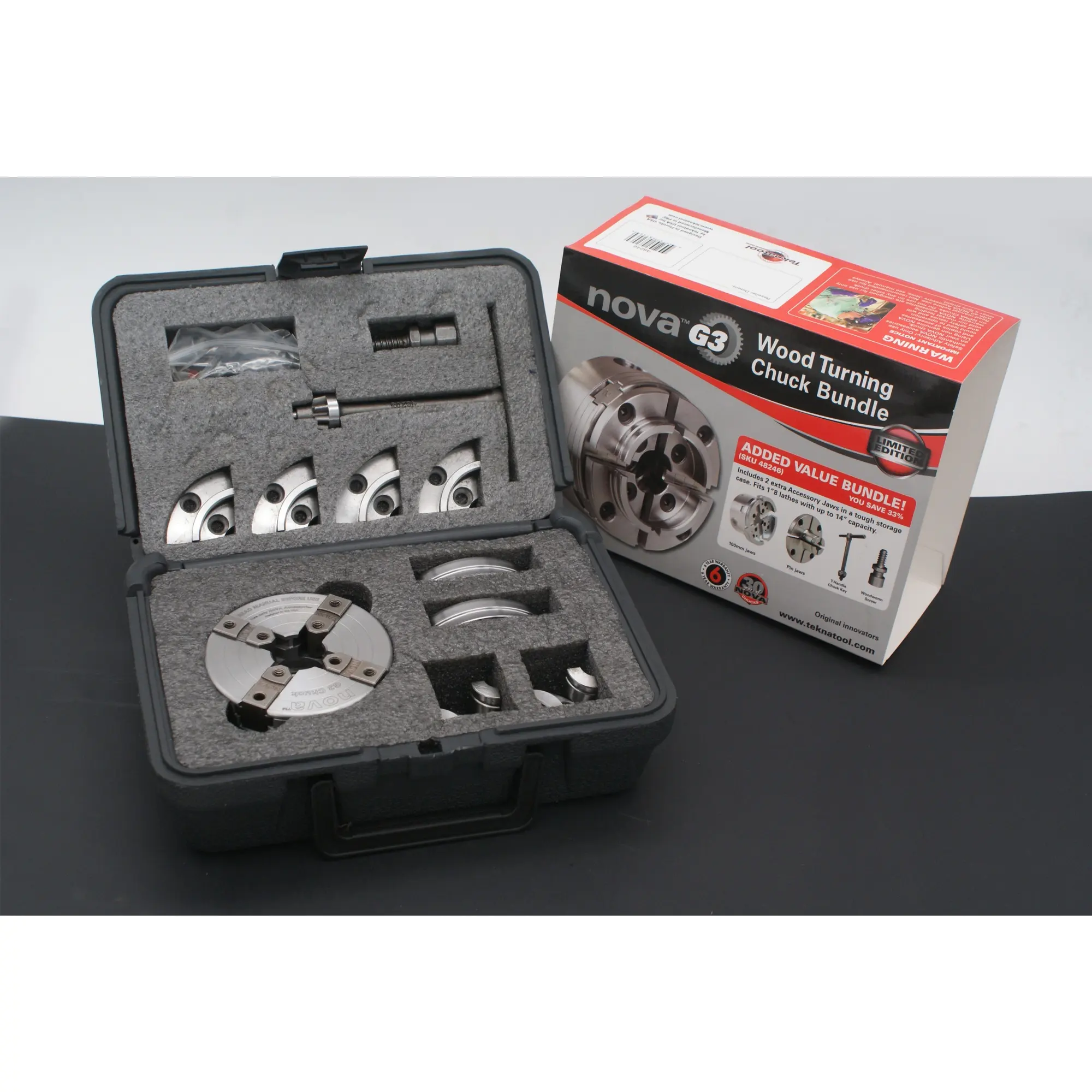 Nova 30th Anniversary G3 Wood Lathe Chuck Bundle - Limited Edition