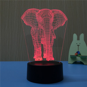 <span class=keywords><strong>3D</strong></span> HA CONDOTTO LA Luce di Notte Lampade per La Decorazione Domestica <span class=keywords><strong>3D</strong></span> Optical Illusion 7 Colori Touch Da Tavolo Scrivania Lampada Visiva - Product Image 4