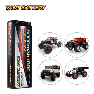 2S Lipo Batterij 7.6V 6000Mah 100c Hoogspanning Hard Case Rc Met 4Mm Decaan Connector Voor Rc Auto Tank Truck Racing - Product Image 4