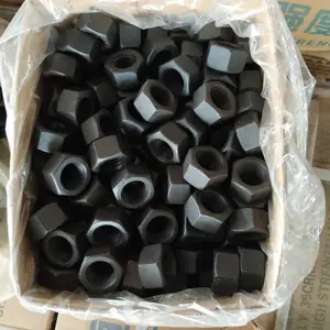 Black Finished Carbon Steel Din934 Hex Nuts M16 Made In China