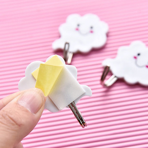 Di alta Qualità 3 pz/set Bianco di Stile Copertura Appiccicoso Gancio A Parete Supporto della Tazza di Aspirazione Decorare La Parete <span class=keywords><strong>Porta</strong></span> Forte Rack gancio - Product Image 4