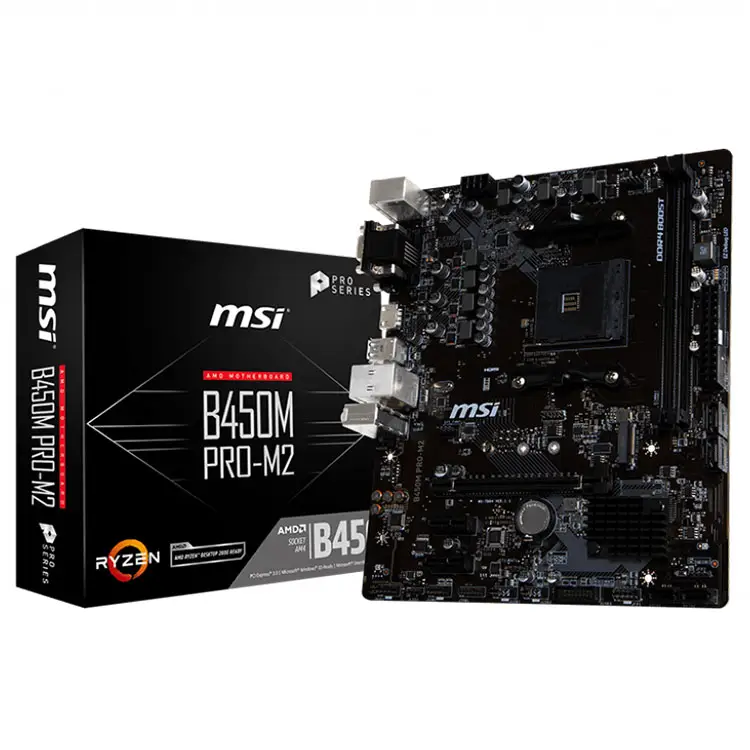 MSI B450M PRO M2 MATX Gaming Motherboard with AM4 Socket Support Ryzen 5 3400G 3500X 3600 3600X Processors