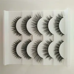 सस्ते कीमत 5 पैक eyelashes 5 जोड़े मिंक झूठी eyelashes