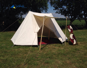 <span class=keywords><strong>Tenda</strong></span> Medievale <span class=keywords><strong>Bianca</strong></span> in Cotone 5x3m per Glamping e Campeggio all'Aperto con Protezione Solare - Product Image 4