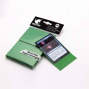 녹색 카드 슬리브 매트 카드 슬리브 yugioh MTG 무역 게임 카드 보호