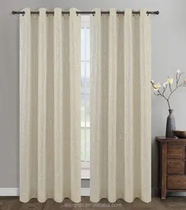 Extra long fitted twin bed clearance shiny metallic yarn sheer solid curtains