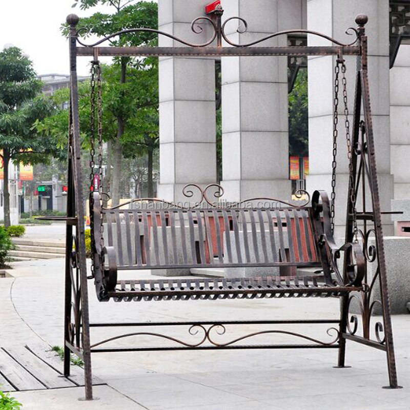 Kualitas tinggi Luar Patio Taman Halaman Belakang Deck Coffee Shop Antique Logam Ayunan