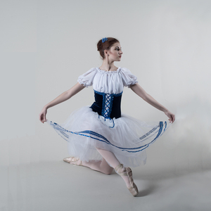 Vestido <span class=keywords><strong>de</strong></span> Princesa Clásico Blanco para Niñas, Estilo Primavera, Disfraz <span class=keywords><strong>de</strong></span> Ballet Giselle para Representaciones Escénicas - Product Image 2