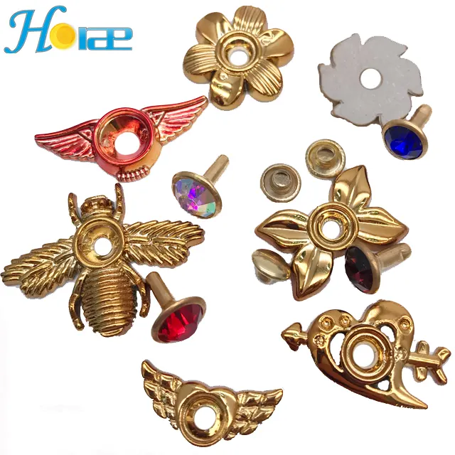 JC602 Wholesale crystal rivets fashion rivets and studs for decoration