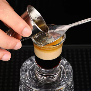 Cuillère à cocktail jetable en acier inoxydable argenté, écologique, avec long manche et motif en spirale, cuillère de <span class=keywords><strong>bar</strong></span> - Product Image 3