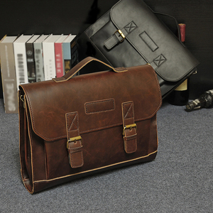 Desain Asli 2019 Penjualan Laris Tas Kantor Pria Pengacara Tas Koper Bisnis Kulit PU Pria Bahu Tunggal Klasik - Product Image 1