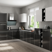 Armoire de cuisine en laque, meubles de cuisine, fournitures d'usine en chine
