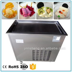 Temperatura ajustada Tailandia Stir Fry máquina placa fría solo cuadrado plana pan frito helado rollo máquina - Product Image 5
