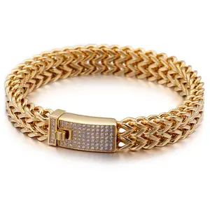 Mannen Mode-sieraden Gold Rvs Zilver Sting Armband