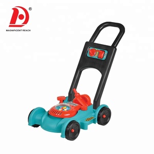 HUADA Hot Sale High Quality Preschool <strong>Kids</strong> Outdoor Garden Tool Toys <strong>Lawn</strong> <strong>Mower</strong> with Hat - Product Image 1