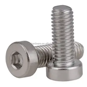 DIN6912 Socket Head Screws With Low Head In Stainless Steel Natural Finish