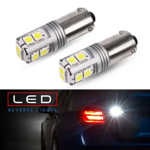 BAY9S 白色 LED Canbus 氙气白色 10-SMD 3030 芯片 H21W LED 灯泡，适用于 16-up BMW F30 3 系列备用倒车灯 12 V 24 V