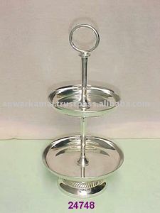 ขาตั้งเค้กชุบเงินตกแต่ง - Product Image 2