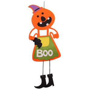 Factory directly wholesale new design handmade wool felt 3D Halloween pumpkin props wall hanging - Product Image 1