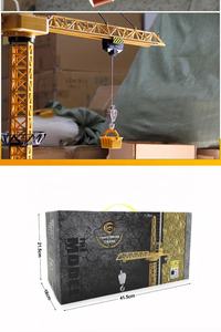 <span class=keywords><strong>Grue</strong></span> à <span class=keywords><strong>tour</strong></span> de chantier RC à l'échelle 1:14, 2,4 G, 6 canaux, <span class=keywords><strong>jouet</strong></span> électrique, camion de chantier pour enfants, cadeau d'imitation - Product Image 4