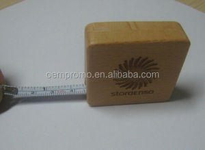 Современный дизайн заводской деревянный брелок для ключей рулетка пустой рекламный подарок для гравировки - Product Image 4