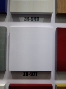 Panneau de porte d'armoire en mélamine brillante blanche avec laque UV - Product Image 3