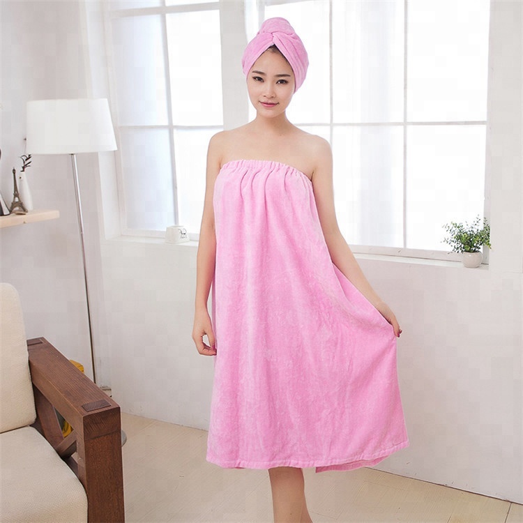 Soft, Absorbent Bath Towel Dress - Perfect for Home & Travel Soft, Absorbent Bath Towel Dress - Perfect for Home & Travel