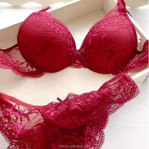2017 mode femmes armature doux soutien-gorge et culotte Sujetador y Juegos Breve Soutien-Gorge e breve conjuntos - Product Image 1