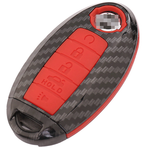 Housse de clé télécommande de voiture, en Fiber de carbone, <span class=keywords><strong>pour</strong></span> <span class=keywords><strong>Nissan</strong></span> <span class=keywords><strong>Qashqai</strong></span> J10 J11 note micra x-trail t31 t32 - Product Image 1