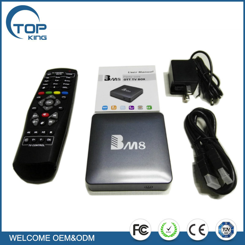 2017 más reciente Android 6.0 Tv Box Bm8 S905x Tv Box 2 gb 32 gb 2.4 ghz 5 ghz Dual Wifi Bt4.0 Kodi 17.0 ott tv box