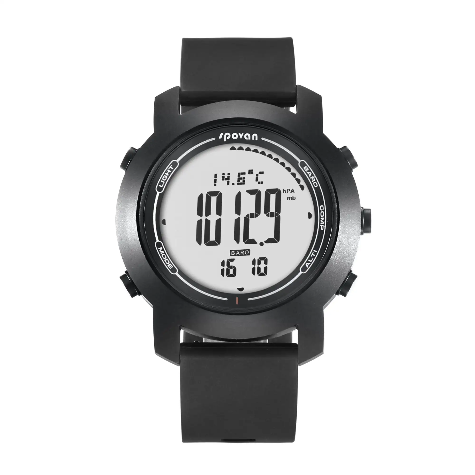 Multifunktion ale Outdoor-Armbanduhr der Marke Spovan für Herren mit 3D-Schrittzähler