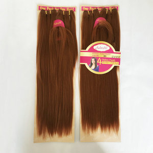 Adorable Cheveux Synthétiques 4 Pièces et une Fermeture Supérieure dans un Pack Yaki 12"14"16"18" Cheveux à Tresser Yaki - Product Image 4