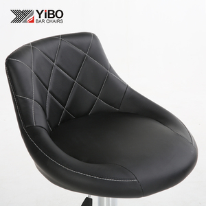Ajustable <span class=keywords><strong>de</strong></span> cuero Bar moderno silla giratoria Base <span class=keywords><strong>de</strong></span> cromo Bar taburete <span class=keywords><strong>de</strong></span> bar silla mejor oferta - Product Image 4
