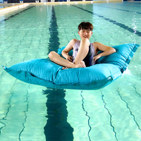 Fauteuil pouf géant traditionnel en tissu, imperméable, pour piscine, flottant, d'extérieur, rembourré en EPS