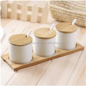 Ambiente naturale accessori per la cucina in <span class=keywords><strong>legno</strong></span> spice jar bottiglia espositore titolare - Product Image 4