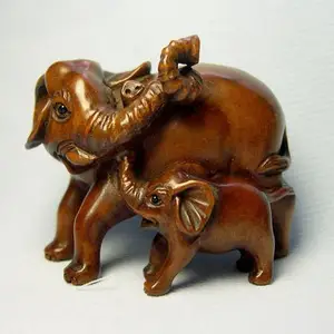 Madera Netsuke de artesanía