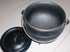 sgs y la fda lfgb certificación del sur de áfrica de hierro fundido potjie <span class=keywords><strong>olla</strong></span> - Product Image 3