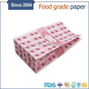 China precio de fábrica pink rose flower design bolsa de papel de regalo - Product Image 1