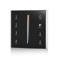 Skydance T22 4 zones RF sans fil verre écran tactile contrôleur KNX mur télécommande interrupteur maison intelligente LED gradateur