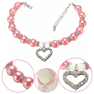 De Lujo perla <span class=keywords><strong>collar</strong></span> de perro de <span class=keywords><strong>collar</strong></span> para perros, <span class=keywords><strong>gatos</strong></span>, mascotas - Product Image 1