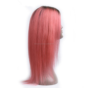 <span class=keywords><strong>Ali</strong></span> baba express ombre rose de cheveux humains pleine perruque de lacet avec des cheveux de bébé naturel perruques - Product Image 1