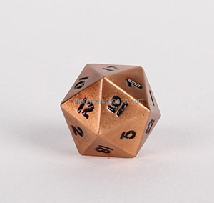 Manufacturer Polyhedral Metal Plating D20 <strong>Dice</strong> Custom <strong>20</strong> <strong>Sided</strong> Metal <strong>Dice</strong> for Board Game - Product Image 5